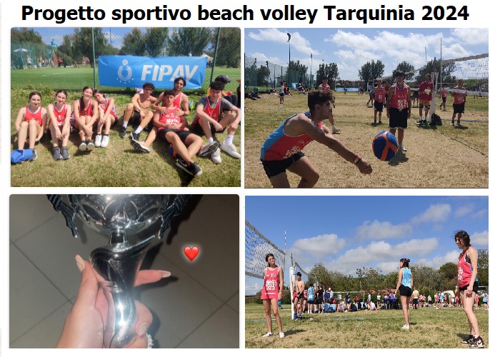 Progetto sportivo beach volley Tarquinia 2024