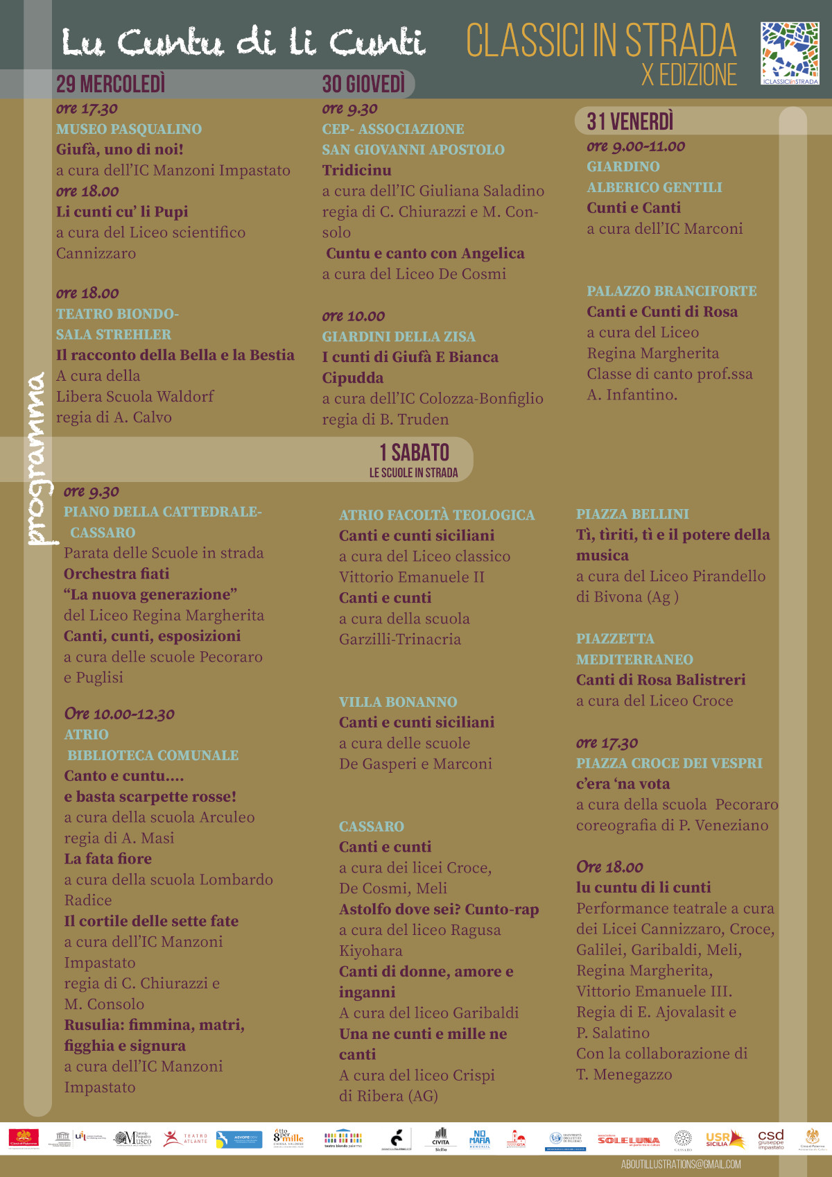 poster programma senza blu