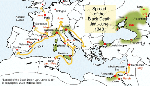 Spread of the Black Death